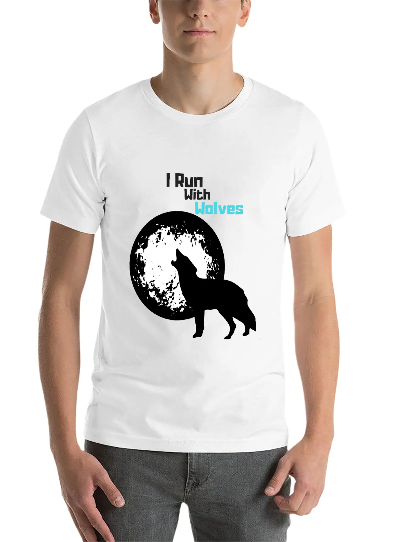 I Run With Wolves Unisex Casual T-Shirt – Clean Design For Daily Comfort