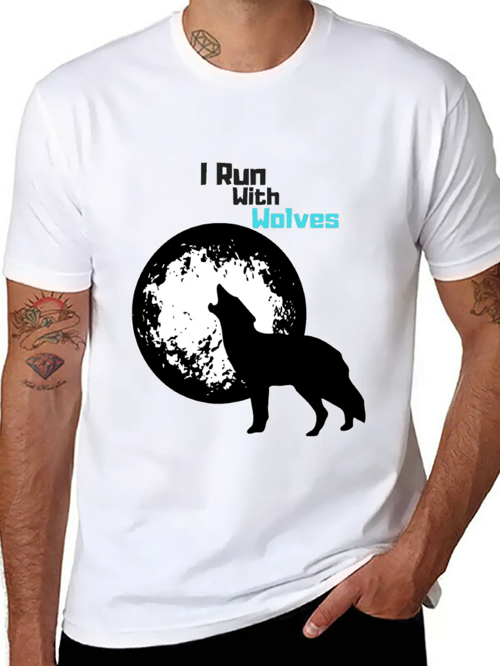 I Run With Wolves Unisex Casual T-Shirt – Clean Design For Daily Comfort