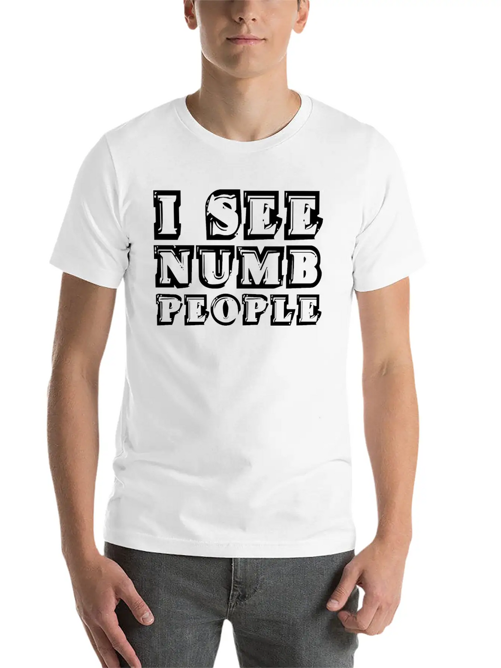 I See Numb People 3 Stylish Everyday T-Shirt – Unisex Basic Cotton Tee