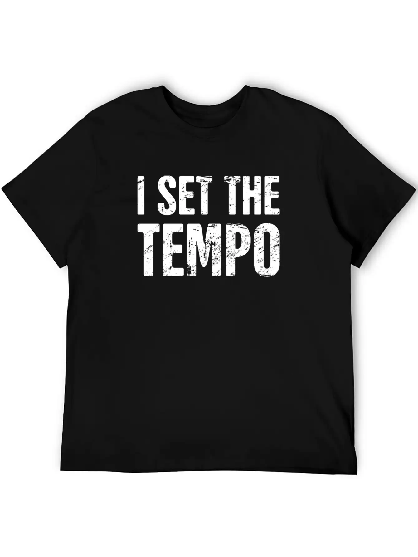 I Set The Tempo | Design For Drummers Essential Cotton Tee For Daily Outfits – Unisex Style
