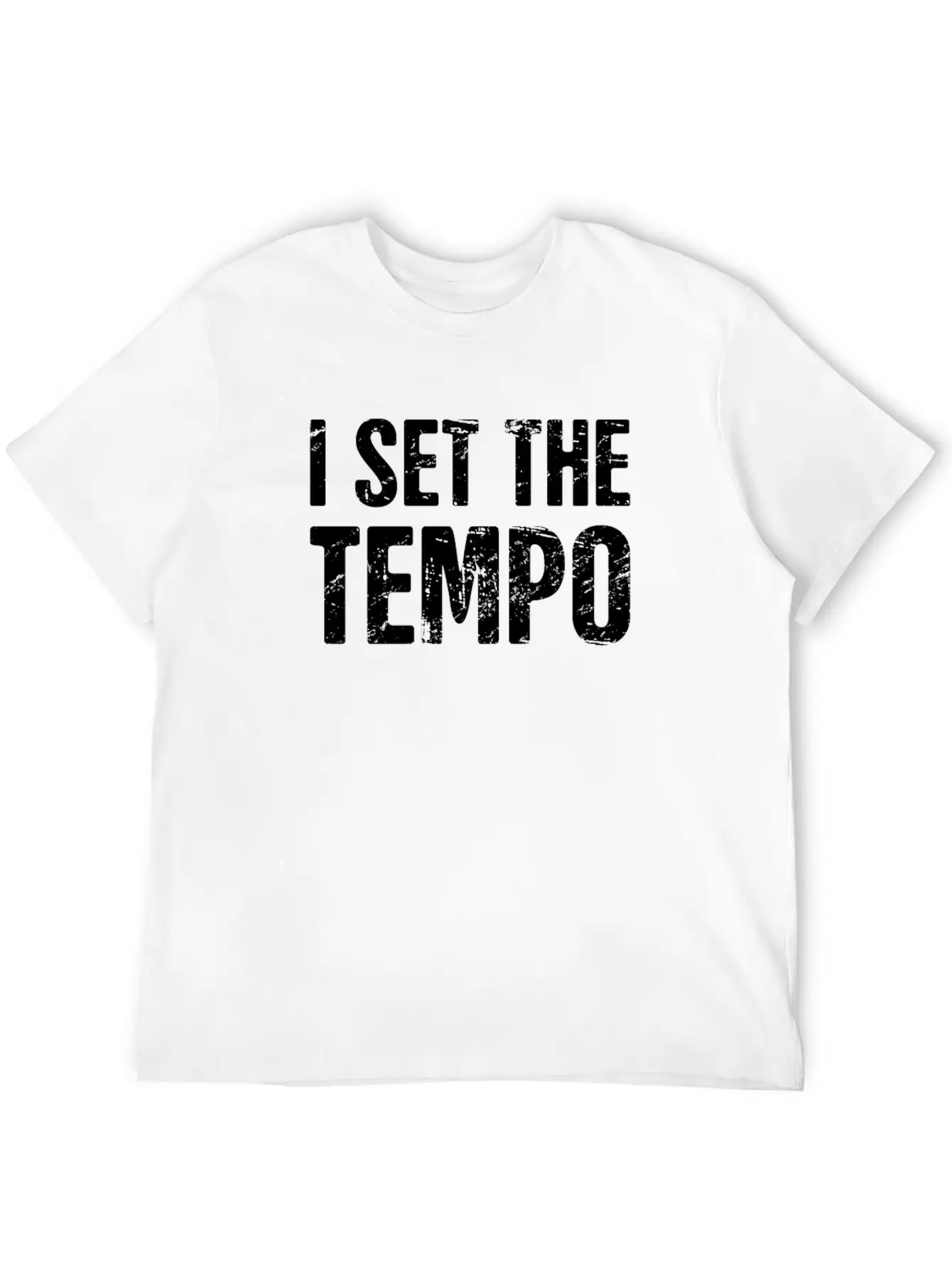 I Set The Tempo | Design For Drummers Essential Cotton Tee For Daily Outfits – Unisex Style
