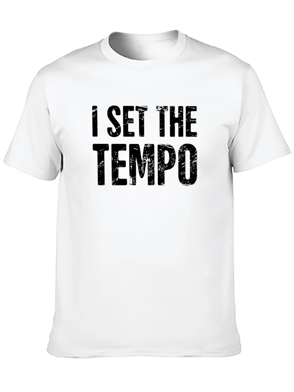 I Set The Tempo | Design For Drummers Essential Cotton Tee For Daily Outfits – Unisex Style