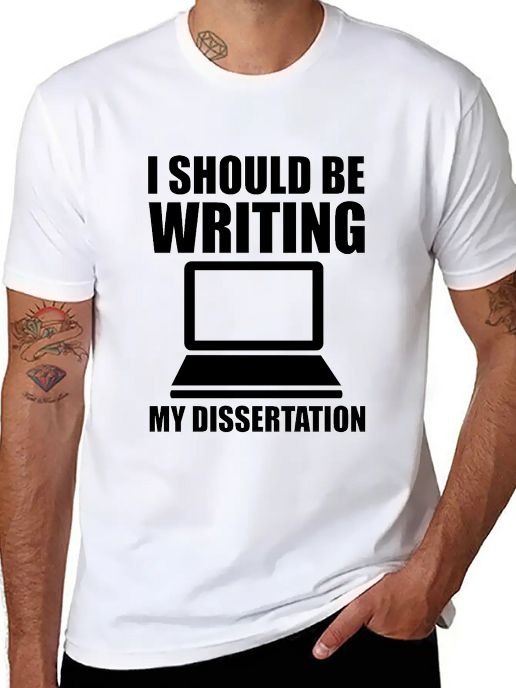 I Should Be Writing My Dissertation 3 Basic Graphic T-Shirt – Daily Comfort In Soft Cotton