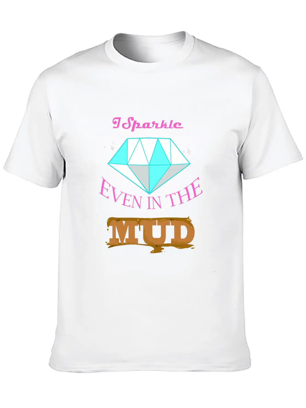 I Sparkle The Mud Run Runner Cowgirl ATV Relaxed Everyday Tee – Lightweight And Durable Cotton