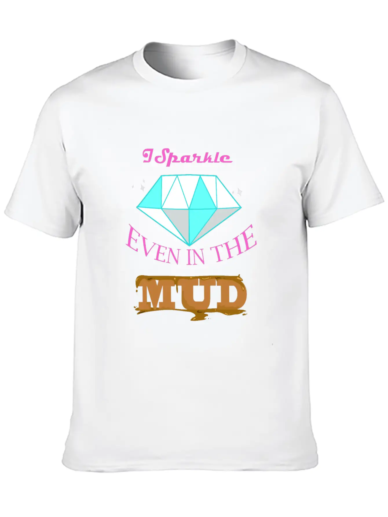 I Sparkle The Mud Run Runner Cowgirl ATV Relaxed Everyday Tee – Lightweight And Durable Cotton