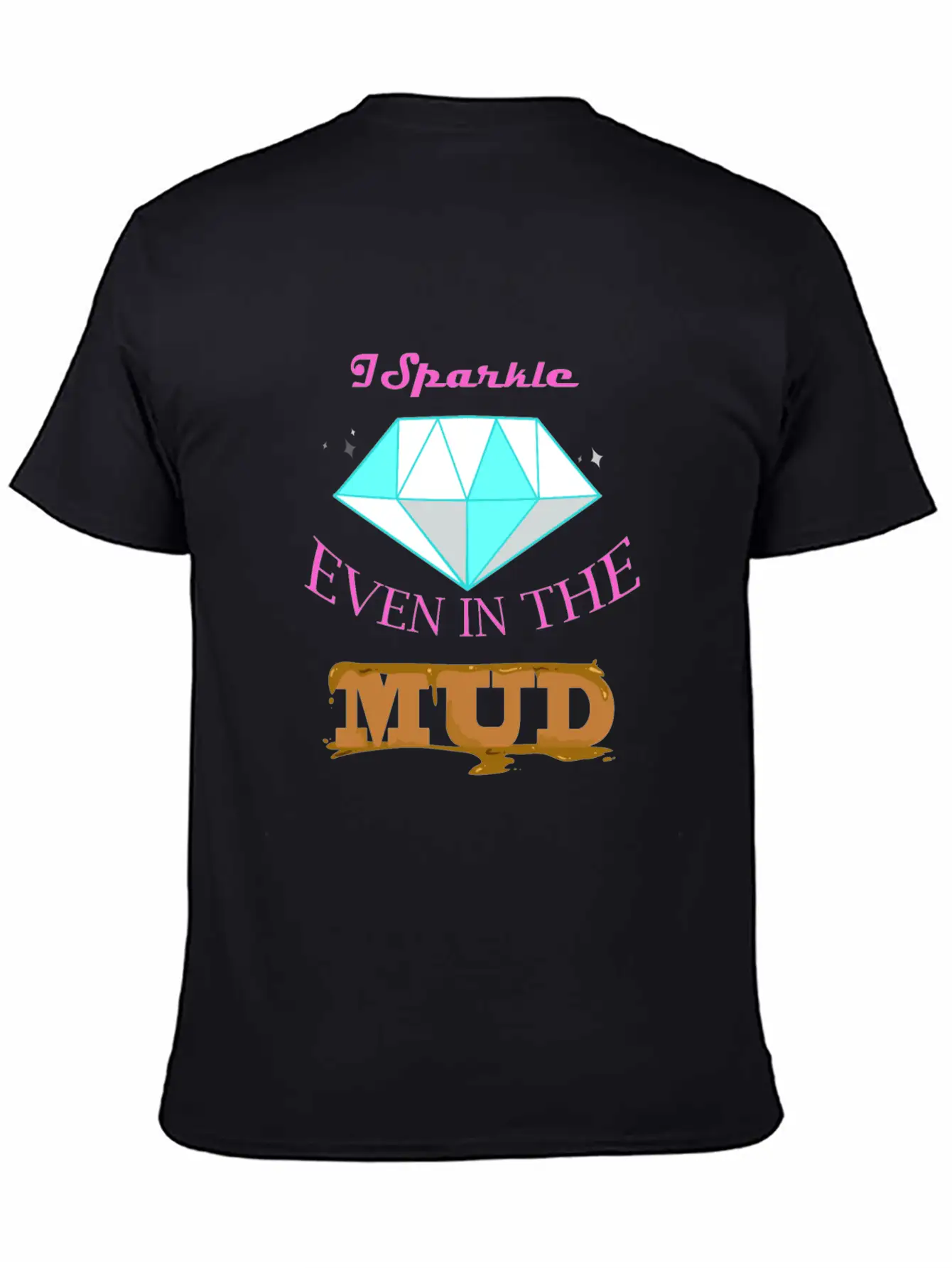 I Sparkle The Mud Run Runner Cowgirl ATV Relaxed Everyday Tee – Lightweight And Durable Cotton