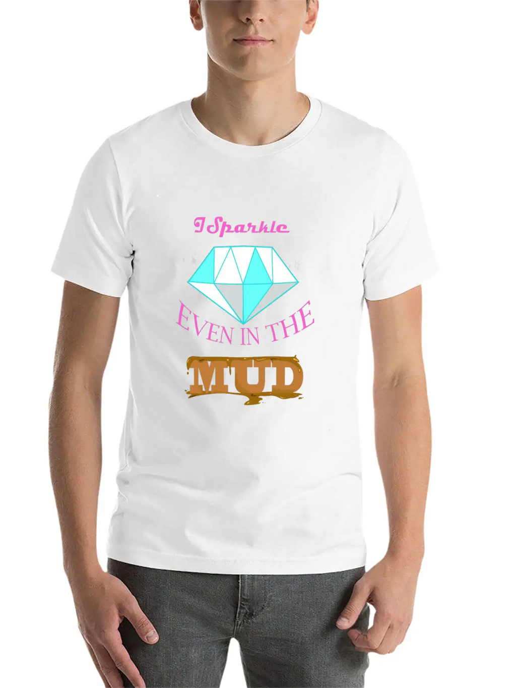 I Sparkle The Mud Run Runner Cowgirl ATV Relaxed Everyday Tee – Lightweight And Durable Cotton