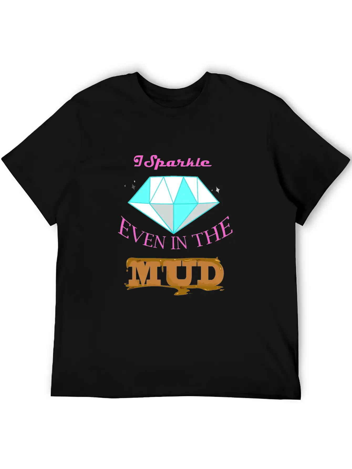 I Sparkle The Mud Run Runner Cowgirl ATV Relaxed Everyday Tee – Lightweight And Durable Cotton