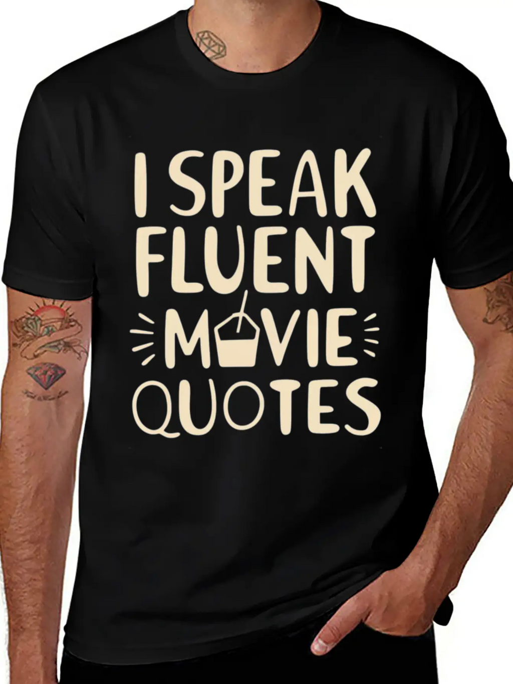 I Speak Fluent Movie Quotes Timeless Short Sleeve Tee – Comfy And Minimalist Design