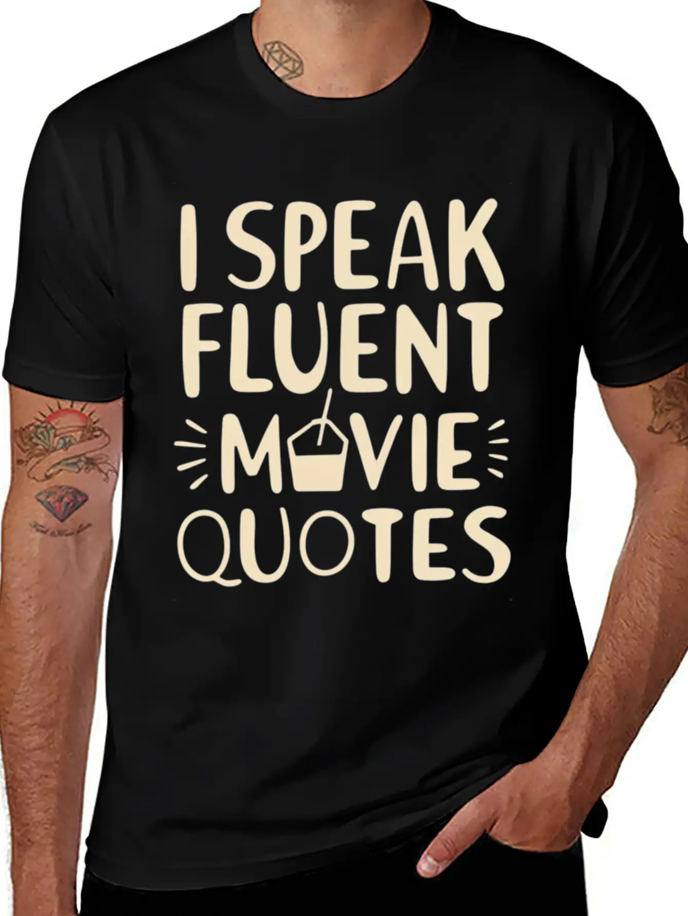I Speak Fluent Movie Quotes Timeless Short Sleeve Tee – Comfy And Minimalist Design