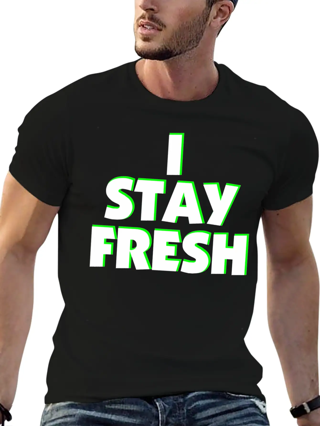 I Stay Fresh Neon Green Unisex Casual T-Shirt – Clean Design For Daily Comfort