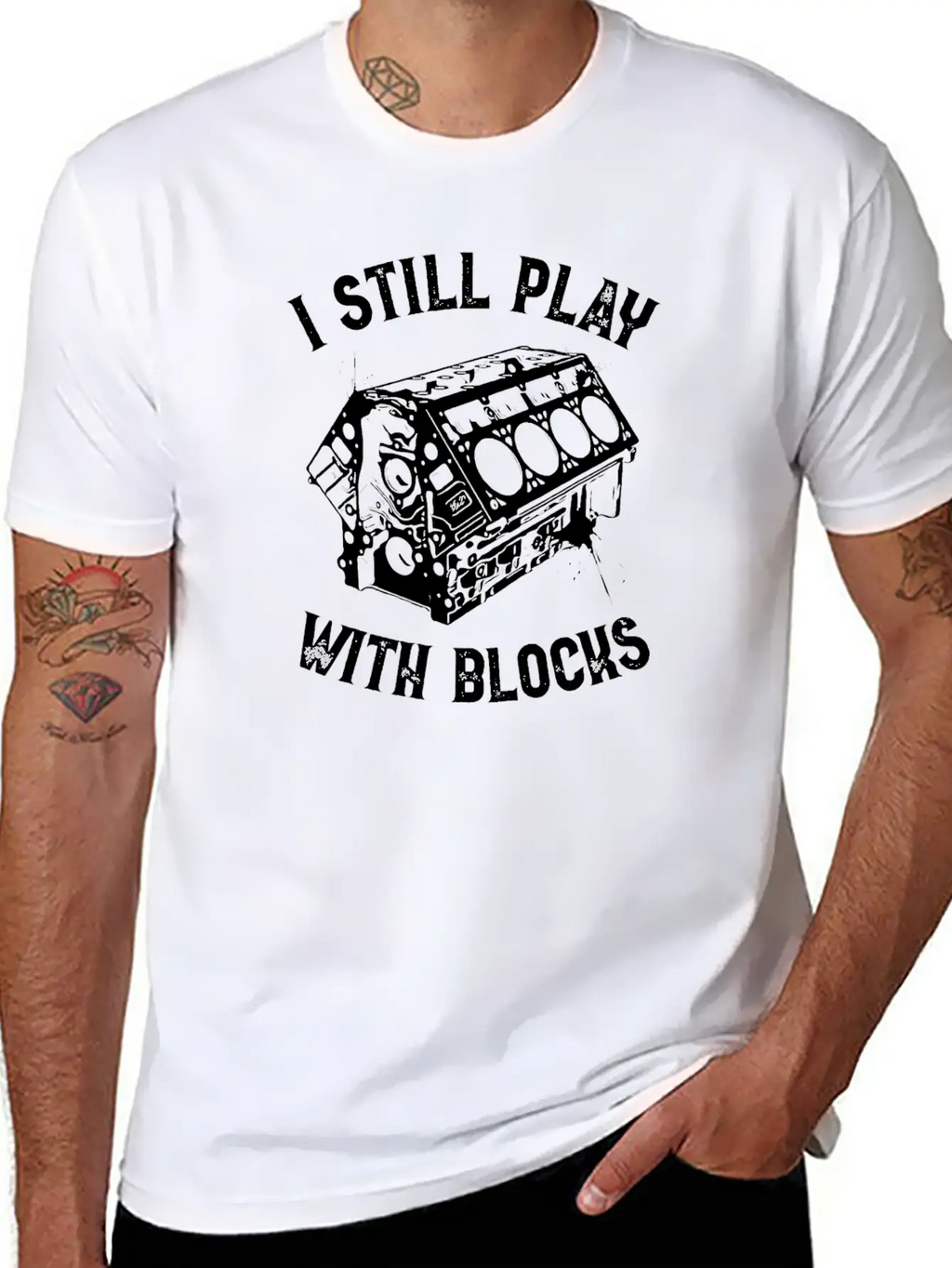 I Still Play With Blocks Car Mechanic T Shirt Breathable Graphic T-Shirt – Perfect For Casual Days