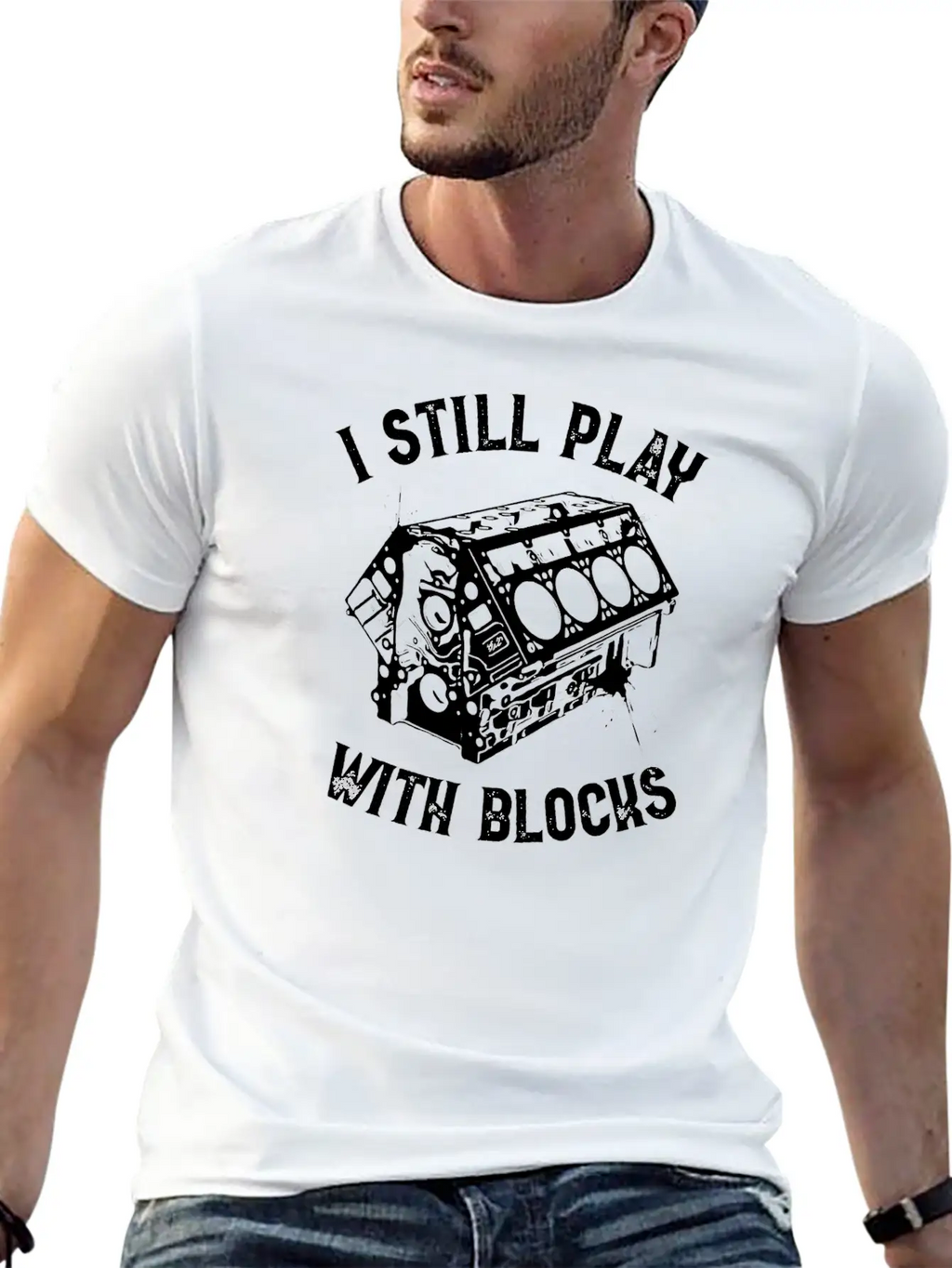 I Still Play With Blocks Car Mechanic T Shirt Breathable Graphic T-Shirt – Perfect For Casual Days