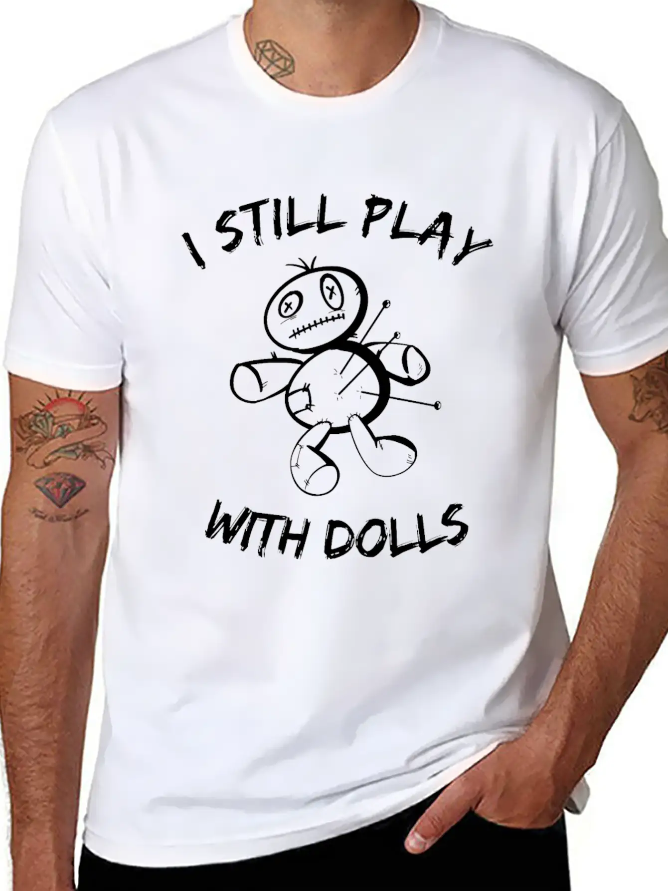 I Still Play With Dolls - Voodoo Doll - Sarcasm Classic Cotton Tee – Unisex Comfort For Any Season
