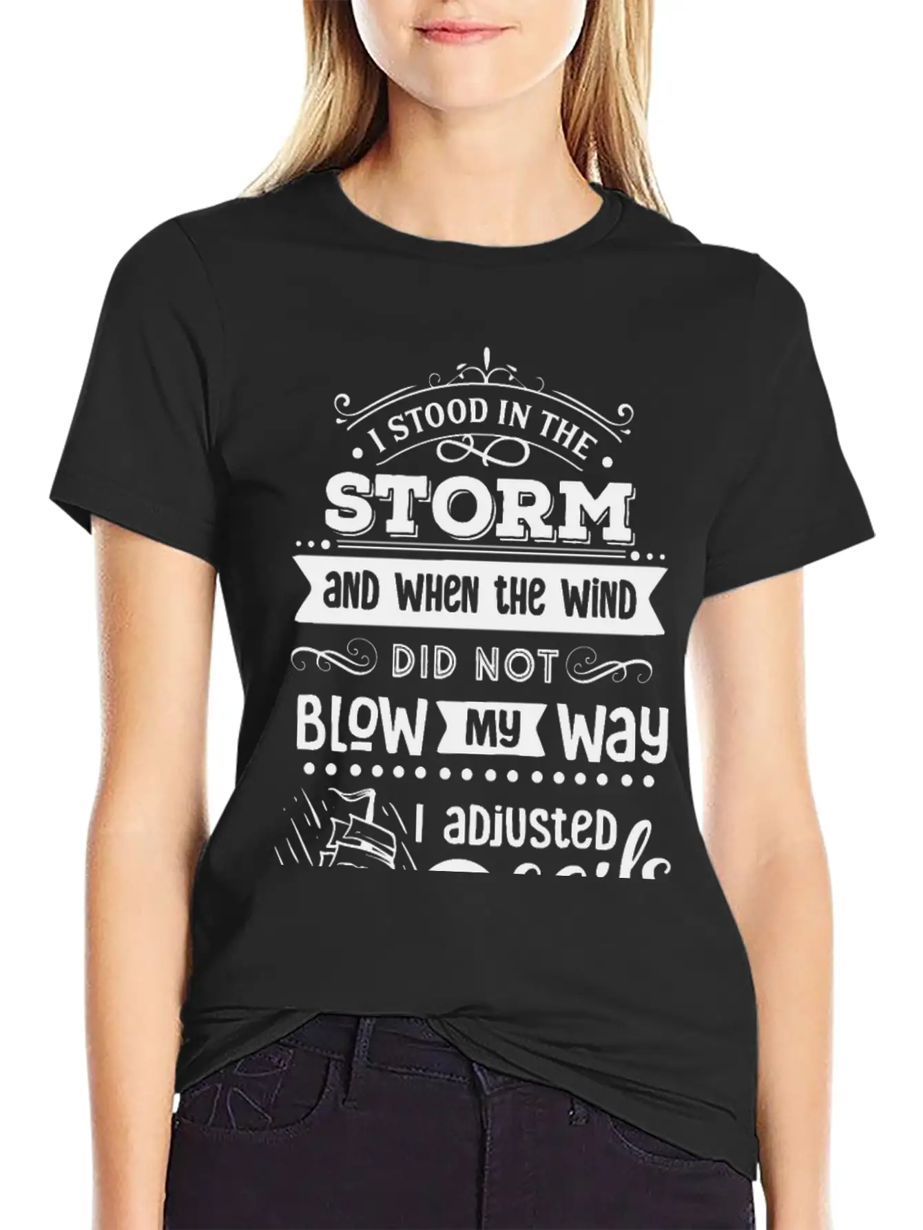 I Stood In The Storm And When The Wind Classic Cotton Tee – Unisex Comfort For Any Season