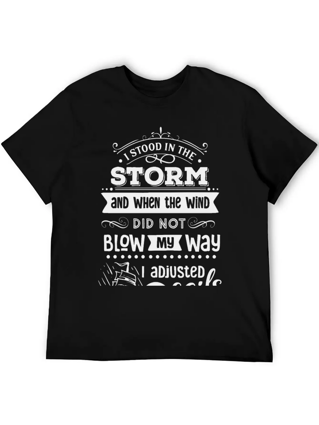 I Stood In The Storm And When The Wind Classic Cotton Tee – Unisex Comfort For Any Season