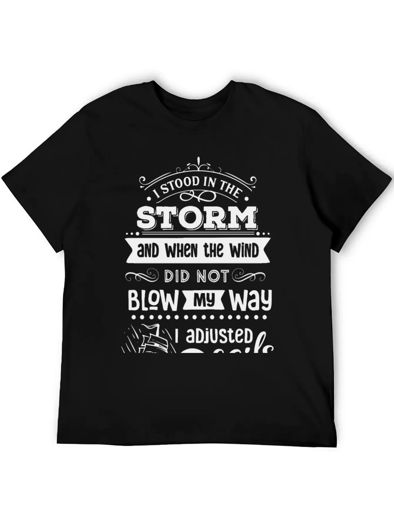 I Stood In The Storm And When The Wind Classic Cotton Tee – Unisex Comfort For Any Season