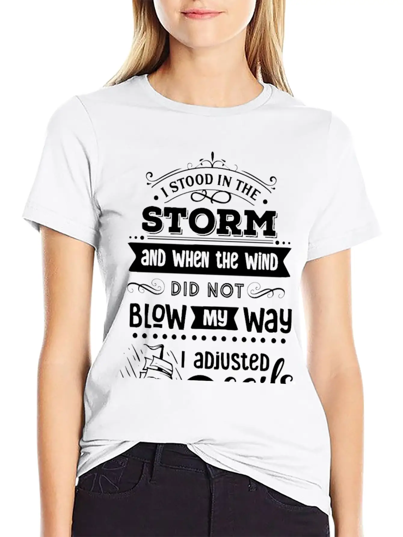 I Stood In The Storm And When The Wind Classic Cotton Tee – Unisex Comfort For Any Season