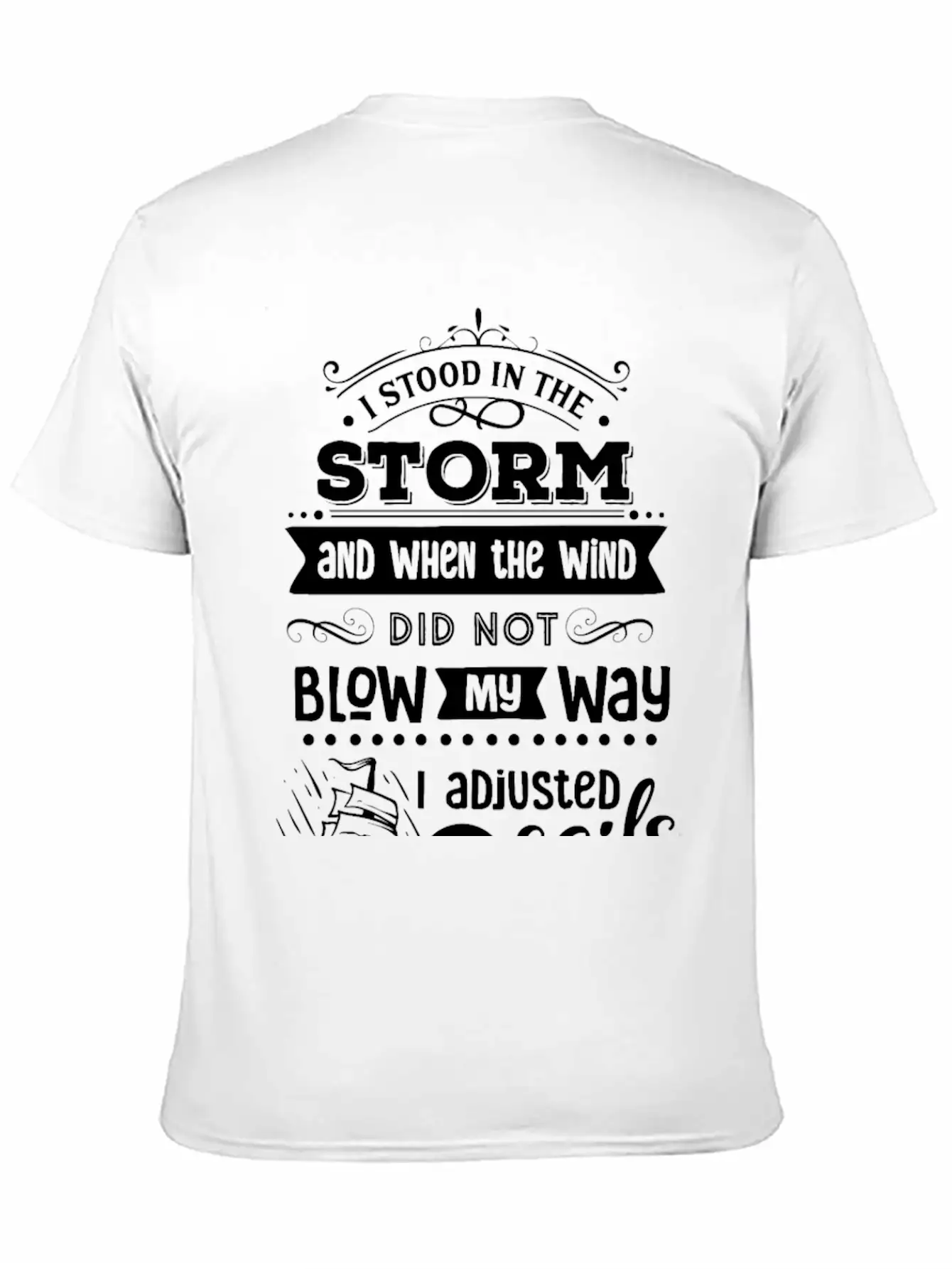 I Stood In The Storm And When The Wind Classic Cotton Tee – Unisex Comfort For Any Season