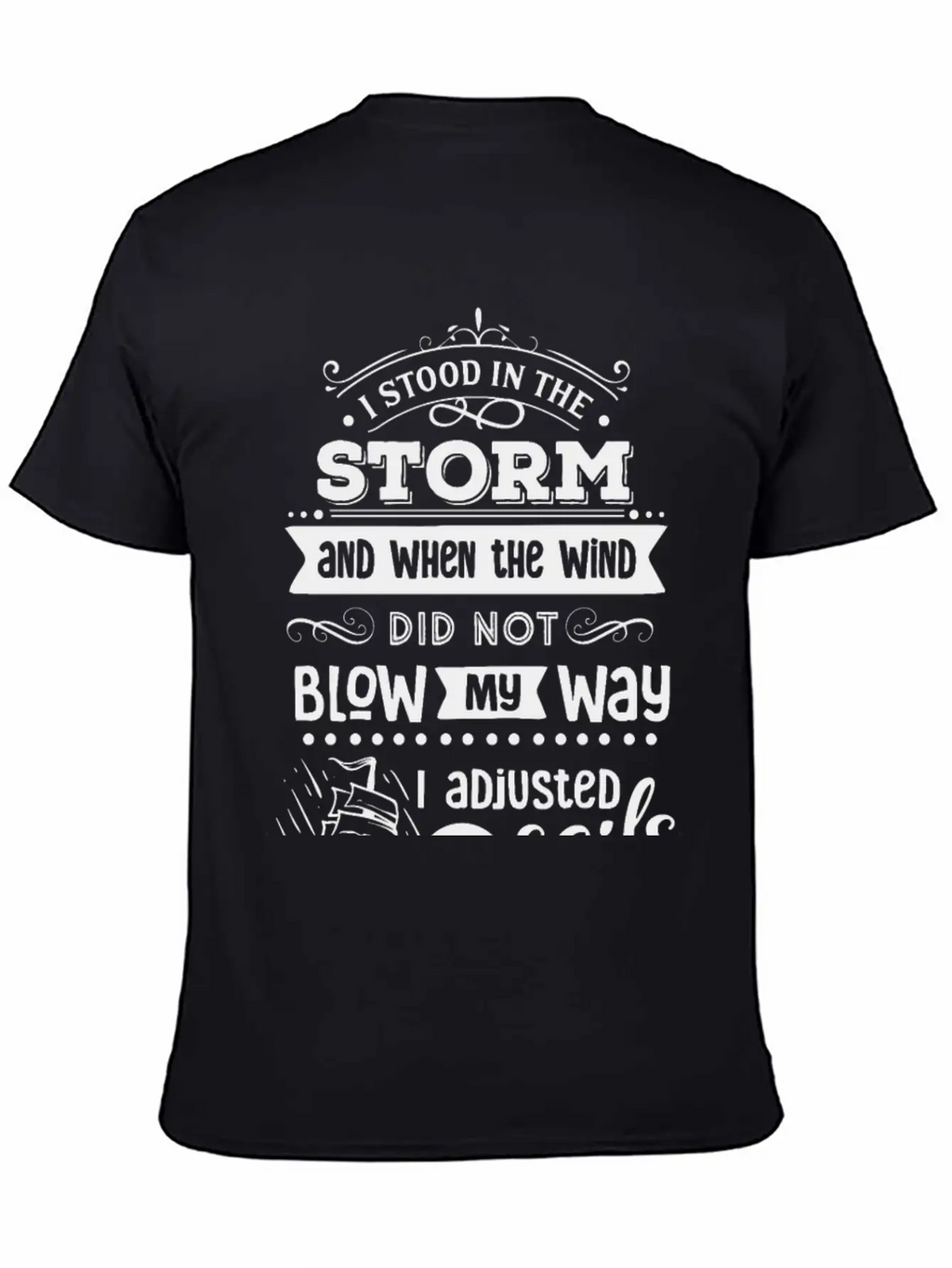 I Stood In The Storm And When The Wind Classic Cotton Tee – Unisex Comfort For Any Season