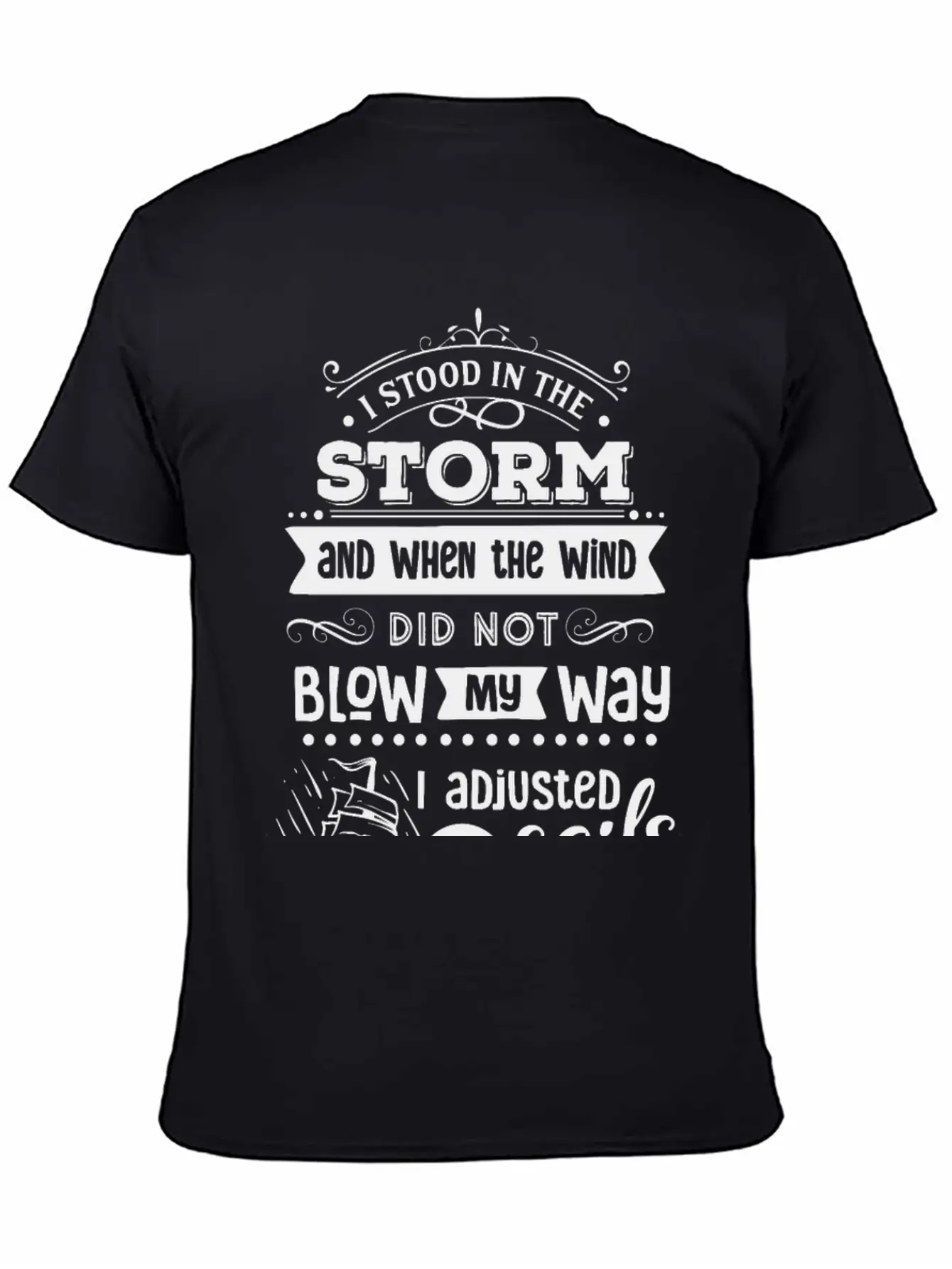 I Stood In The Storm And When The Wind Classic Cotton Tee – Unisex Comfort For Any Season