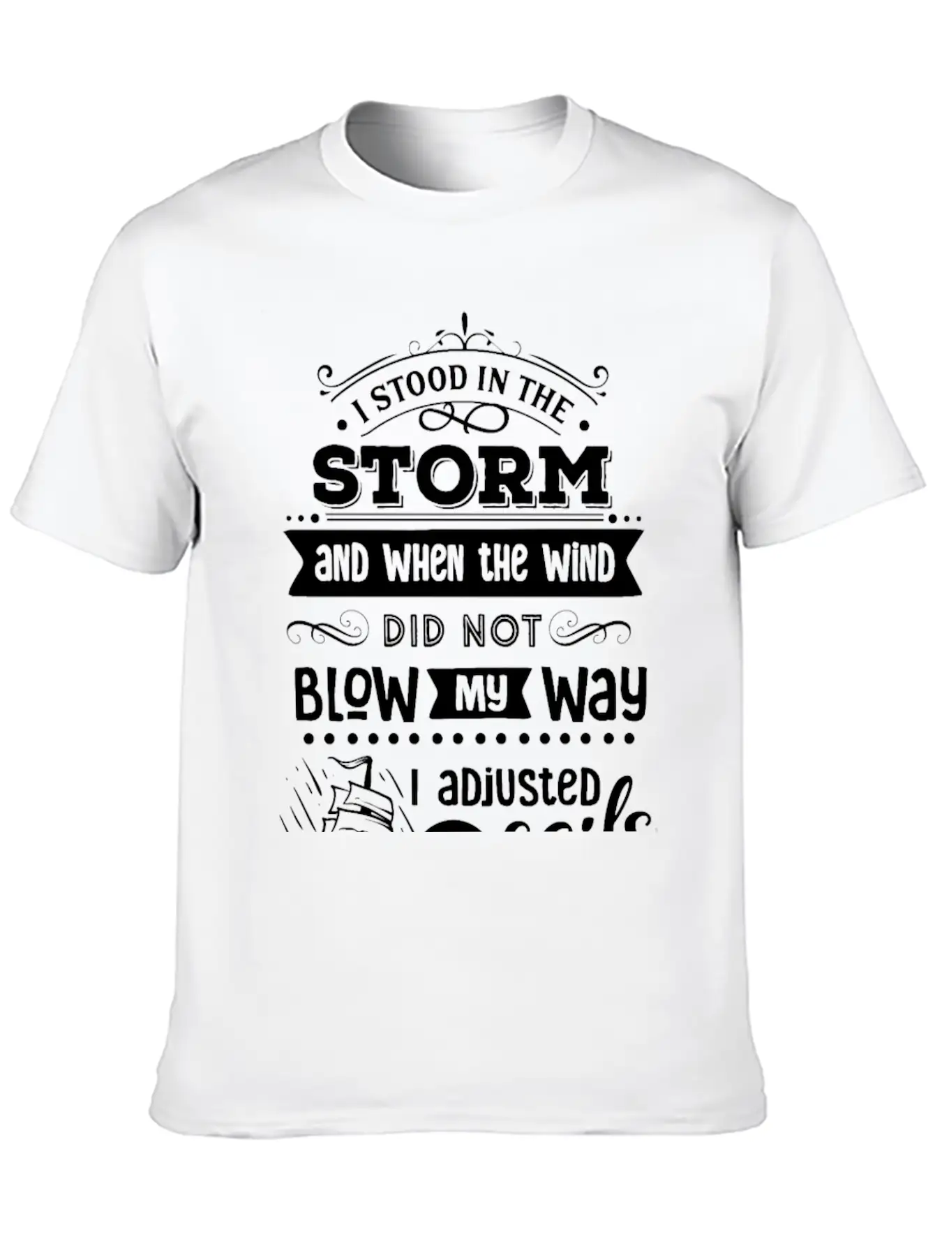 I Stood In The Storm And When The Wind Classic Cotton Tee – Unisex Comfort For Any Season