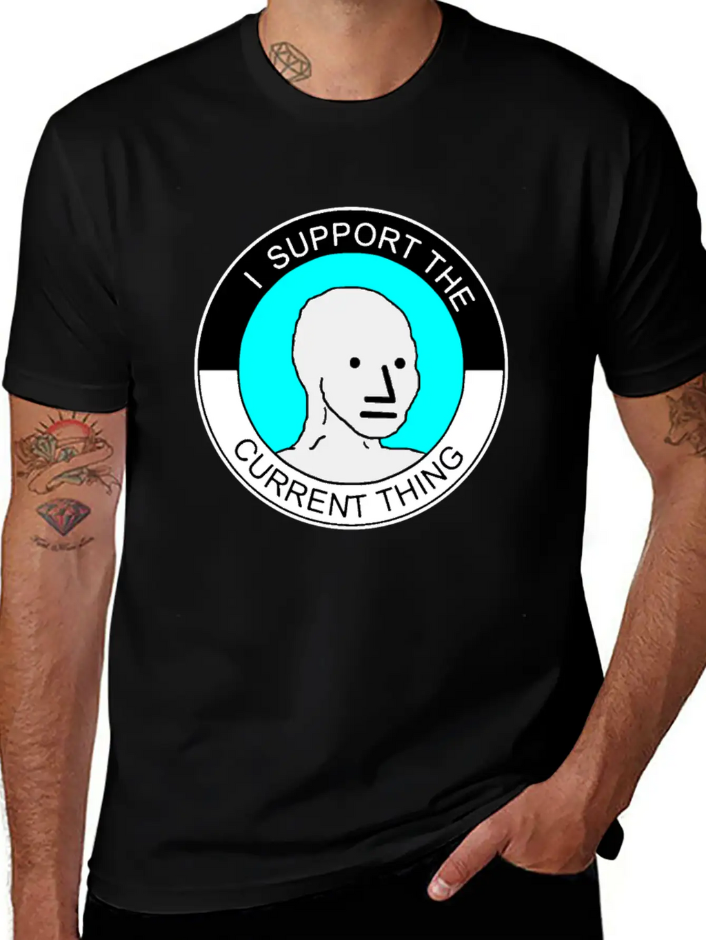 I Support The Current Thing Artboard 1 Relaxed Everyday Tee – Lightweight And Durable Cotton
