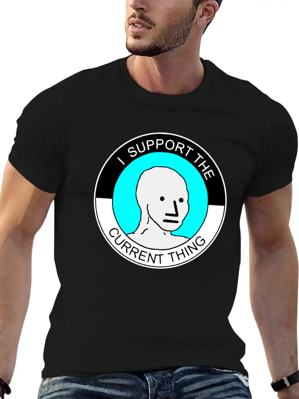 I Support The Current Thing Artboard 1 Relaxed Everyday Tee – Lightweight And Durable Cotton