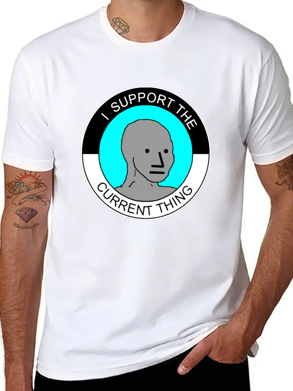 I Support The Current Thing Artboard 1 Relaxed Everyday Tee – Lightweight And Durable Cotton