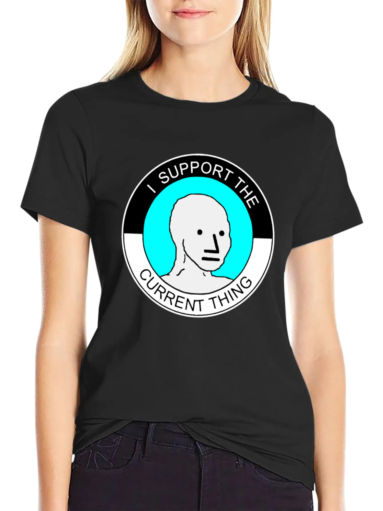 I Support The Current Thing Artboard 1 Relaxed Everyday Tee – Lightweight And Durable Cotton