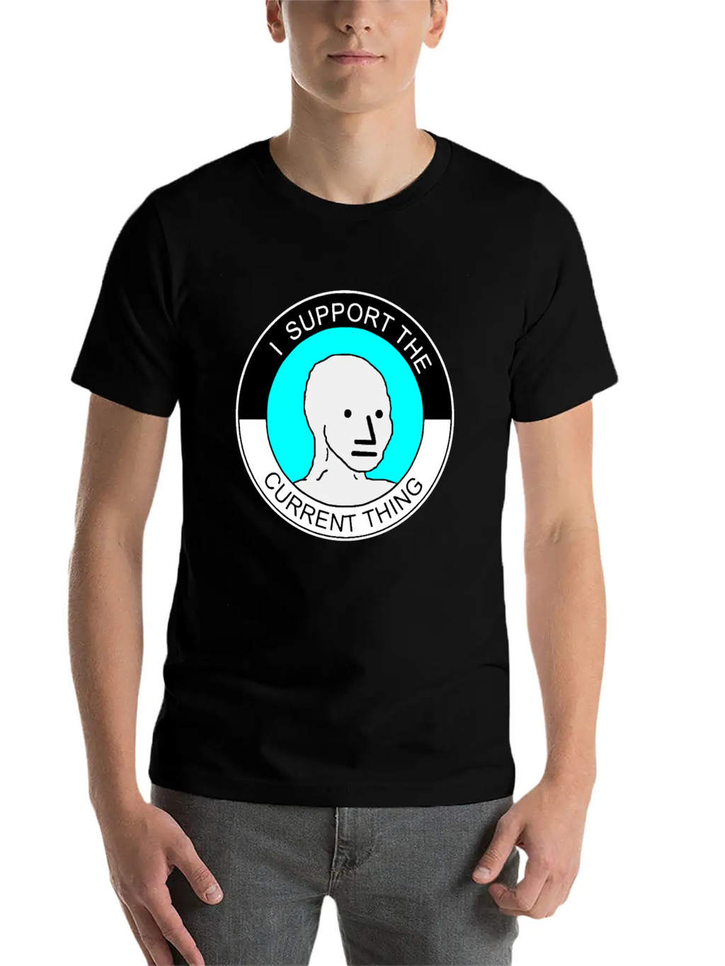 I Support The Current Thing Artboard 1 Relaxed Everyday Tee – Lightweight And Durable Cotton