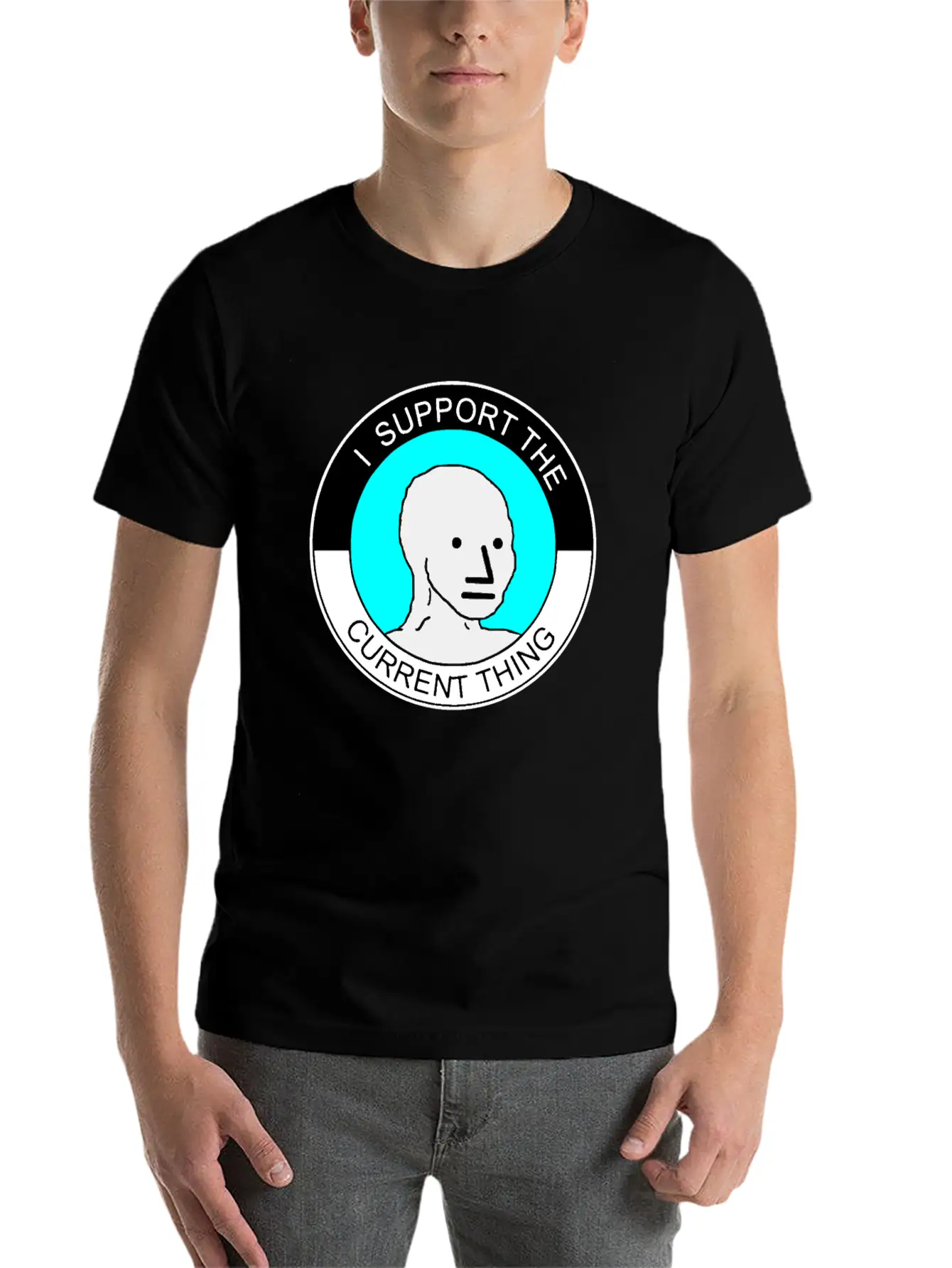I Support The Current Thing Artboard 1 Relaxed Everyday Tee – Lightweight And Durable Cotton