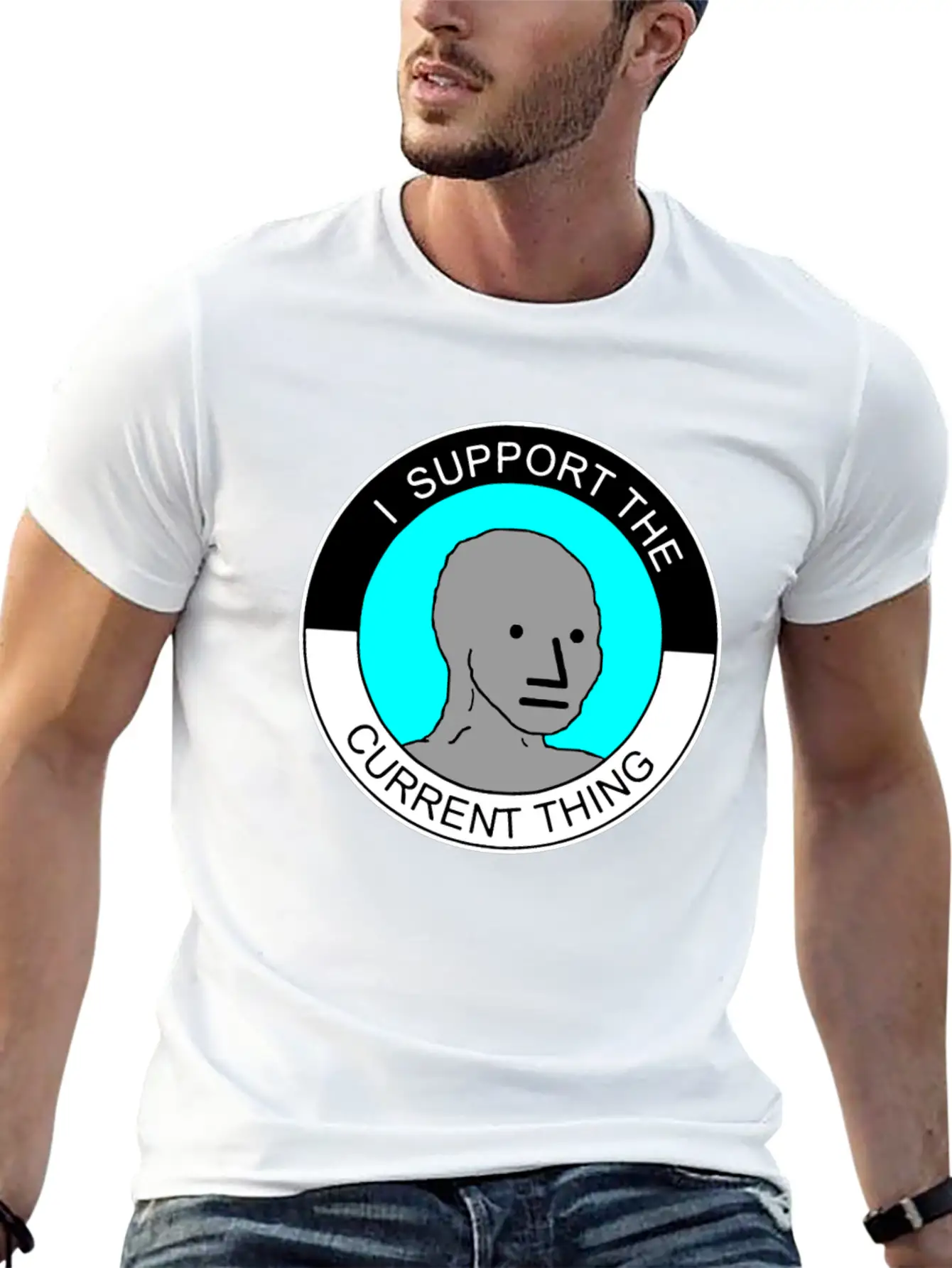 I Support The Current Thing Artboard 1 Relaxed Everyday Tee – Lightweight And Durable Cotton