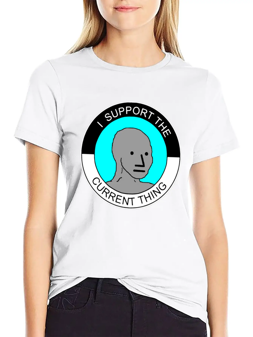 I Support The Current Thing Artboard 1 Relaxed Everyday Tee – Lightweight And Durable Cotton