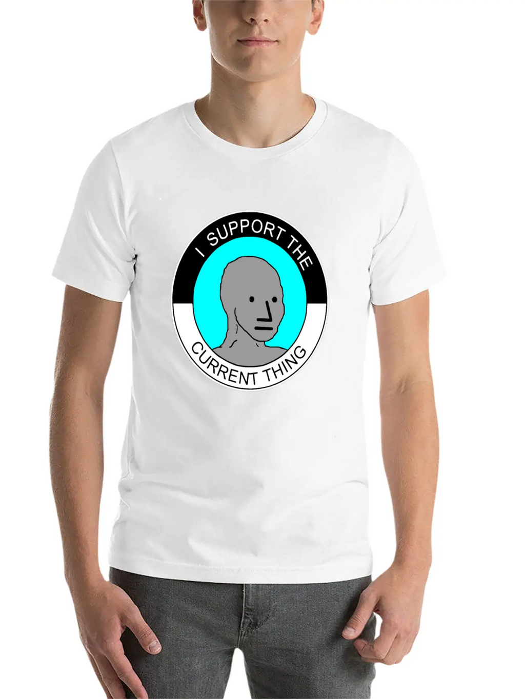 I Support The Current Thing Artboard 1 Relaxed Everyday Tee – Lightweight And Durable Cotton