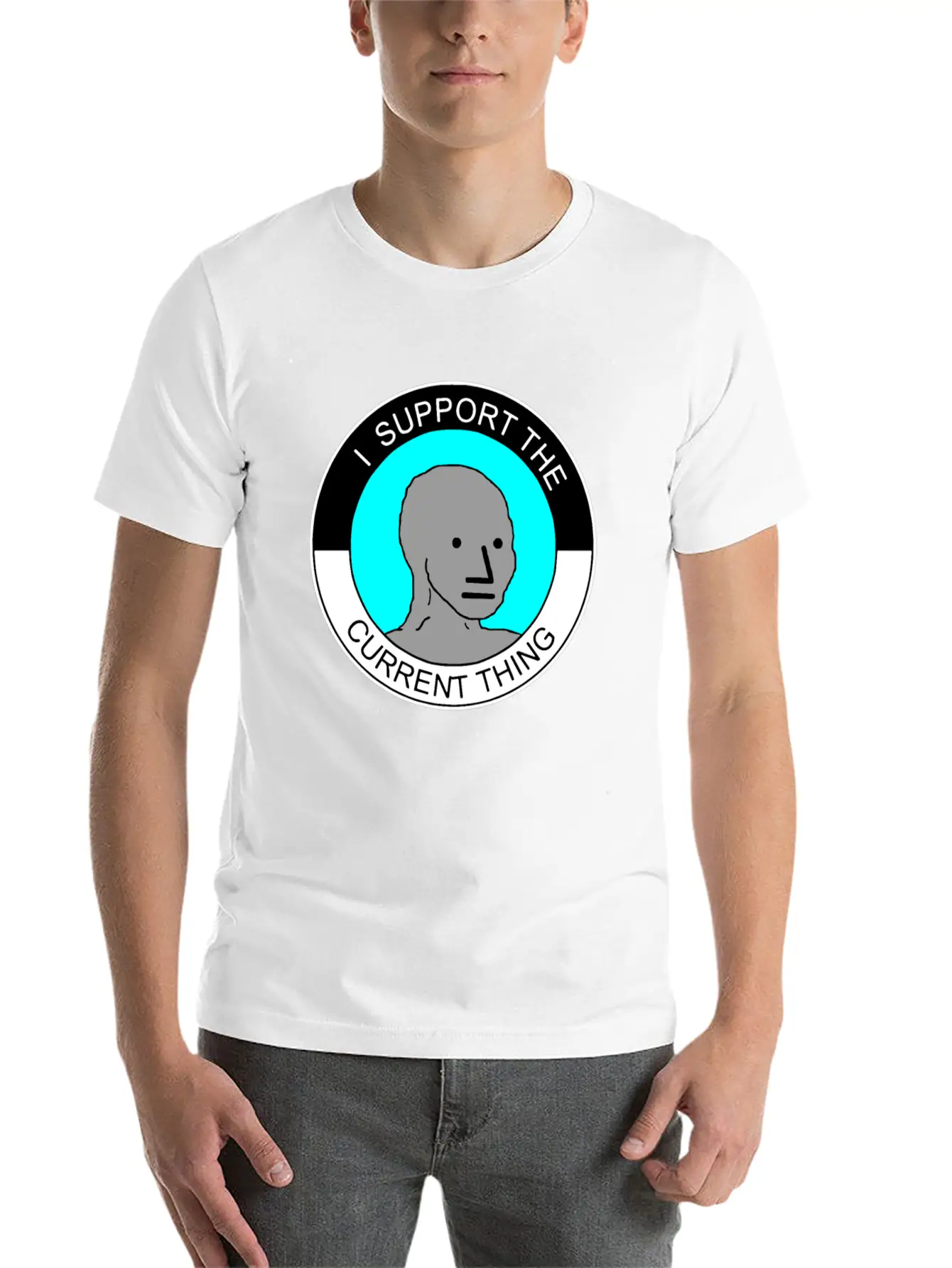 I Support The Current Thing Artboard 1 Relaxed Everyday Tee – Lightweight And Durable Cotton