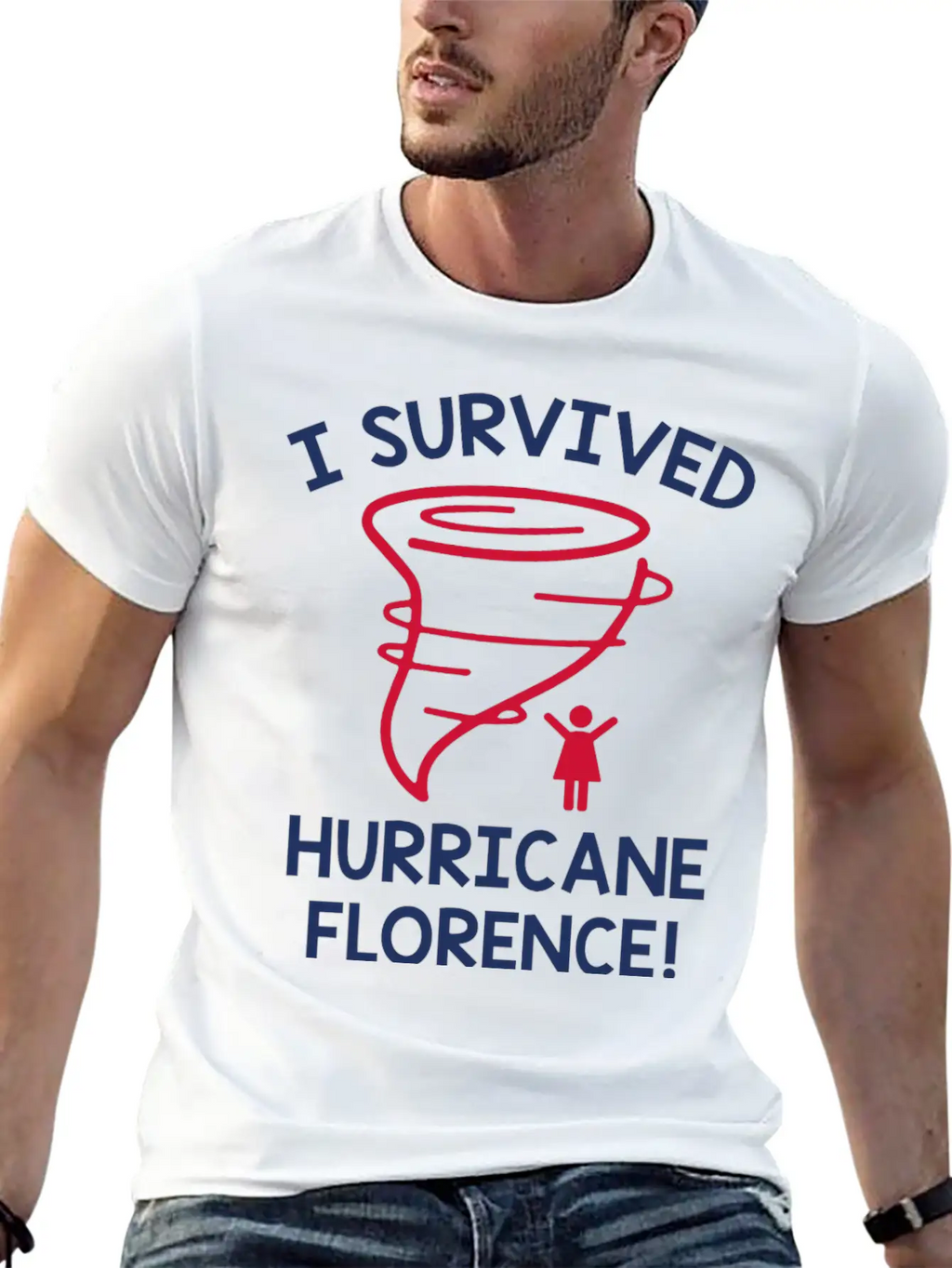 I Survived Hurricane Florence Essential Cotton Tee For Daily Outfits – Unisex Style