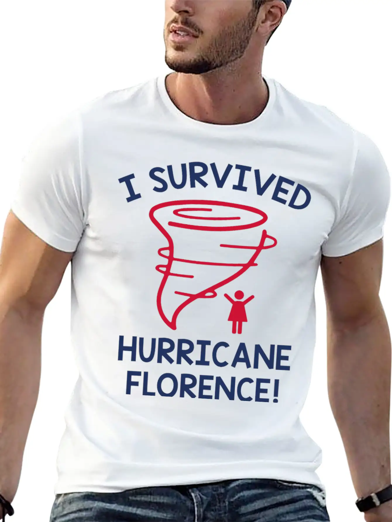 I Survived Hurricane Florence Essential Cotton Tee For Daily Outfits – Unisex Style