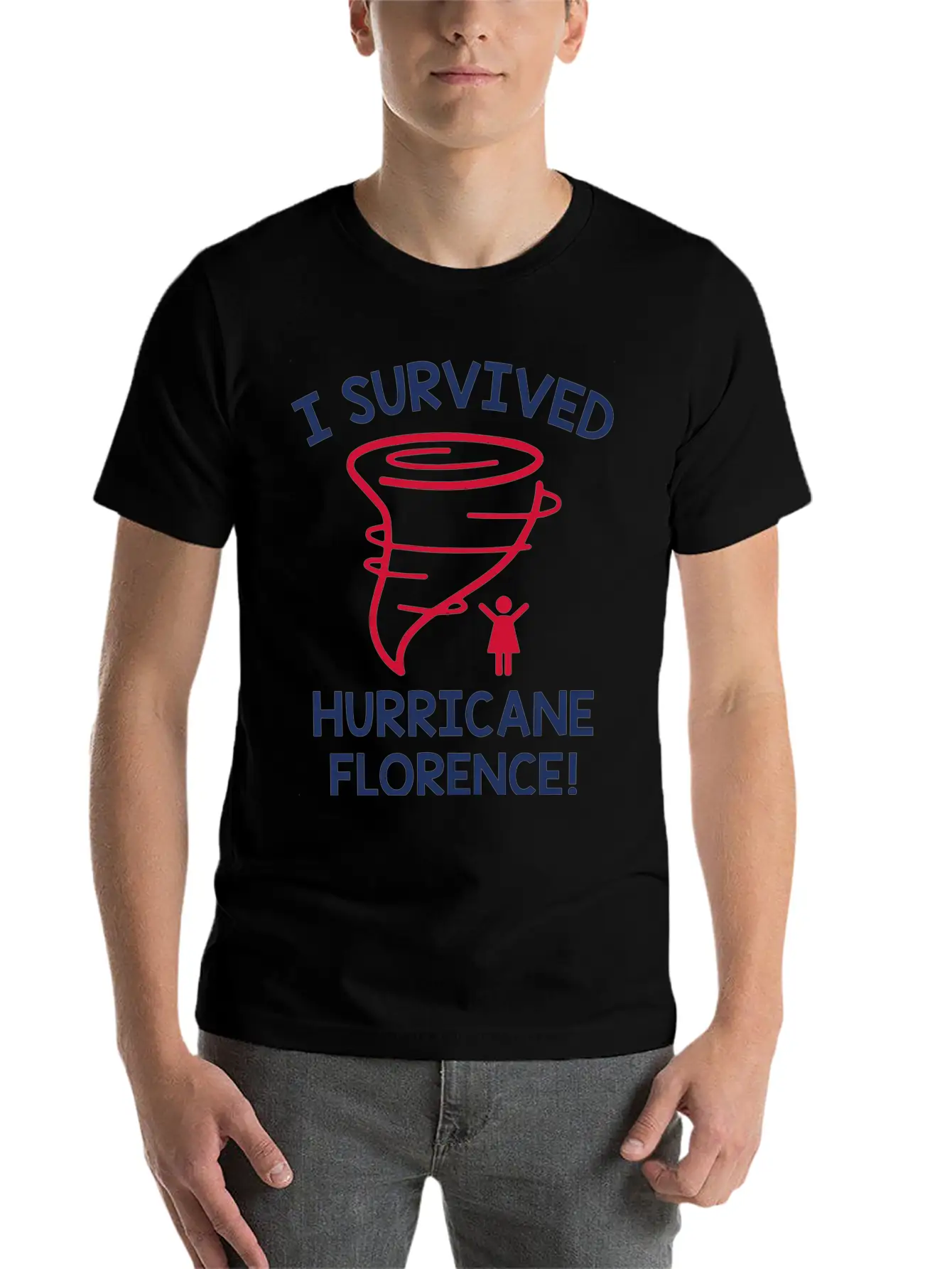I Survived Hurricane Florence Essential Cotton Tee For Daily Outfits – Unisex Style
