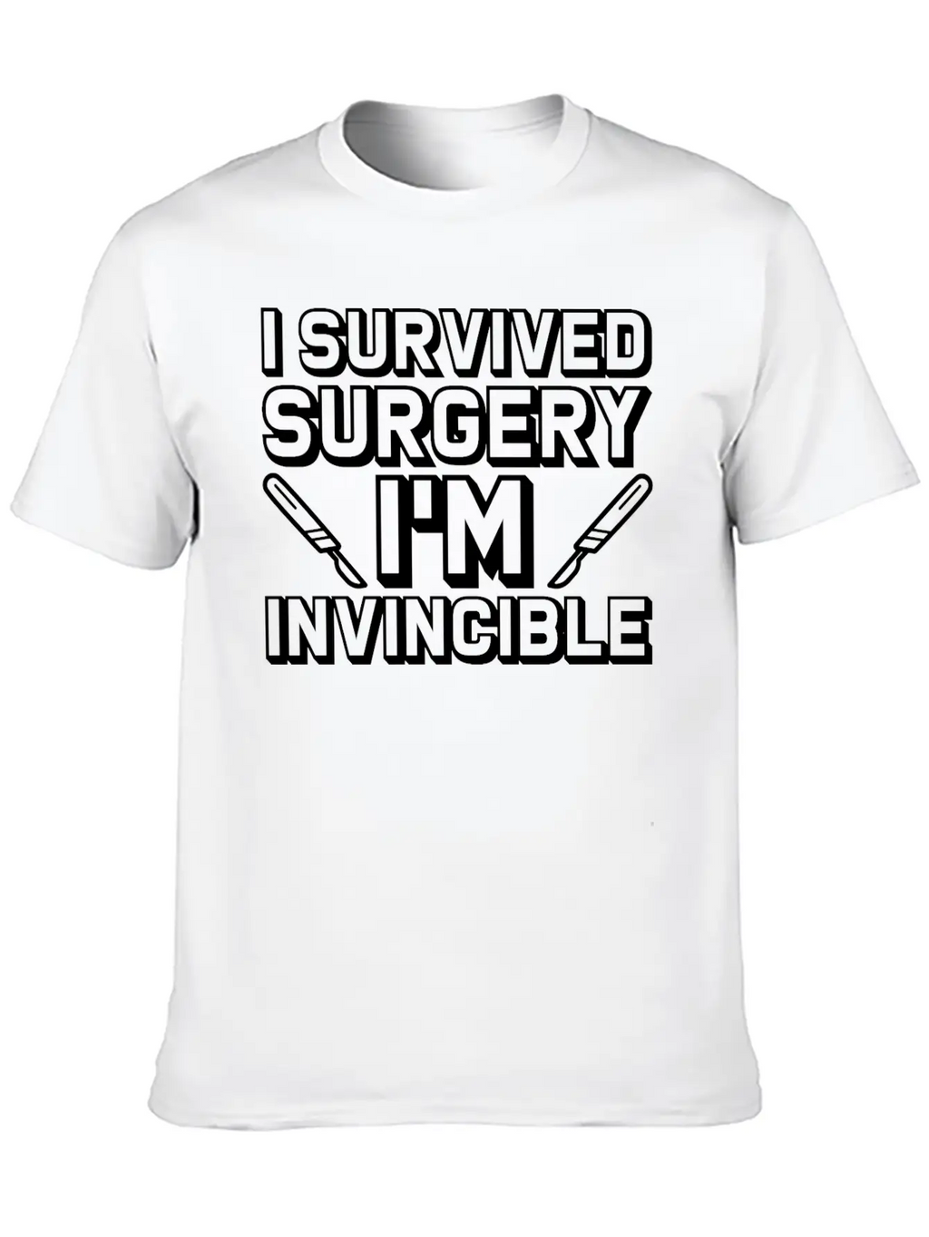 I Survived Surgery, I'm Invincible Classic Cotton Tee – Unisex Comfort For Any Season