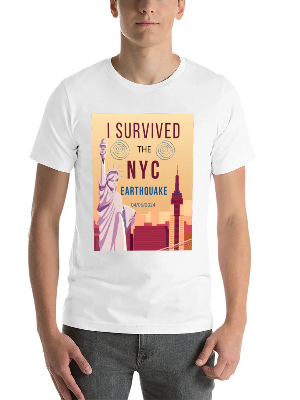 I Survived The NYC Earthquake Essential Cotton Tee For Daily Outfits – Unisex Style