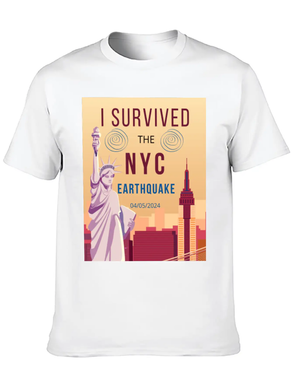 I Survived The NYC Earthquake Essential Cotton Tee For Daily Outfits – Unisex Style