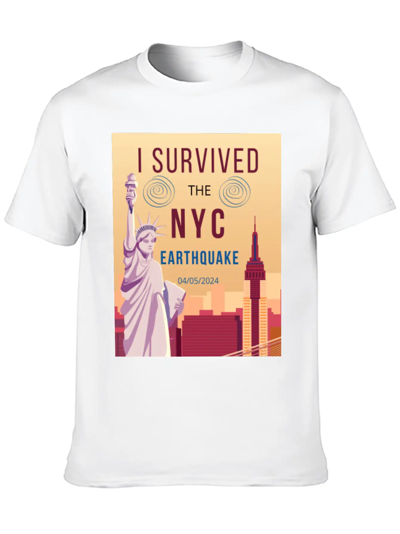 I Survived The NYC Earthquake Essential Cotton Tee For Daily Outfits – Unisex Style