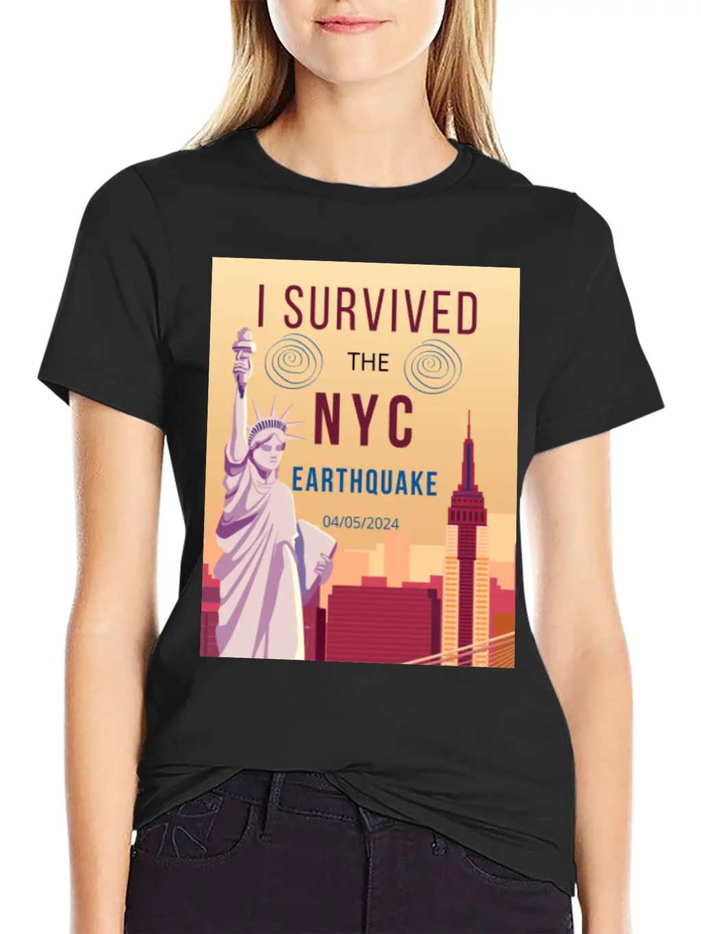 I Survived The NYC Earthquake Essential Cotton Tee For Daily Outfits – Unisex Style