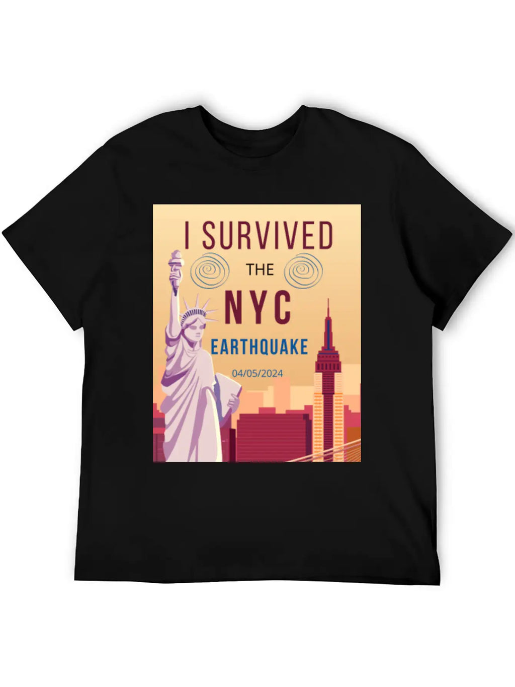I Survived The NYC Earthquake Essential Cotton Tee For Daily Outfits – Unisex Style