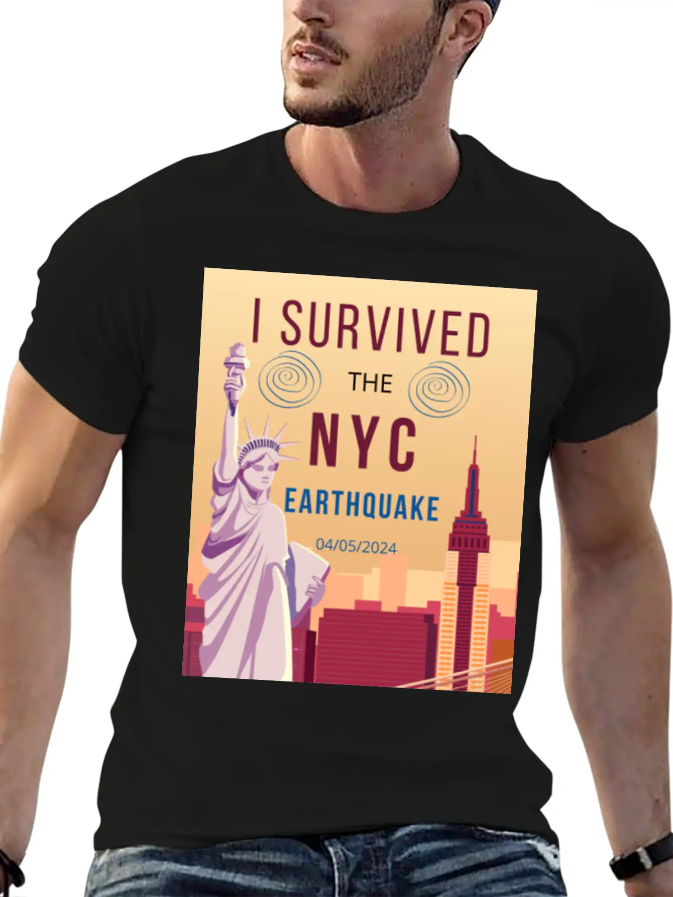 I Survived The NYC Earthquake Essential Cotton Tee For Daily Outfits – Unisex Style