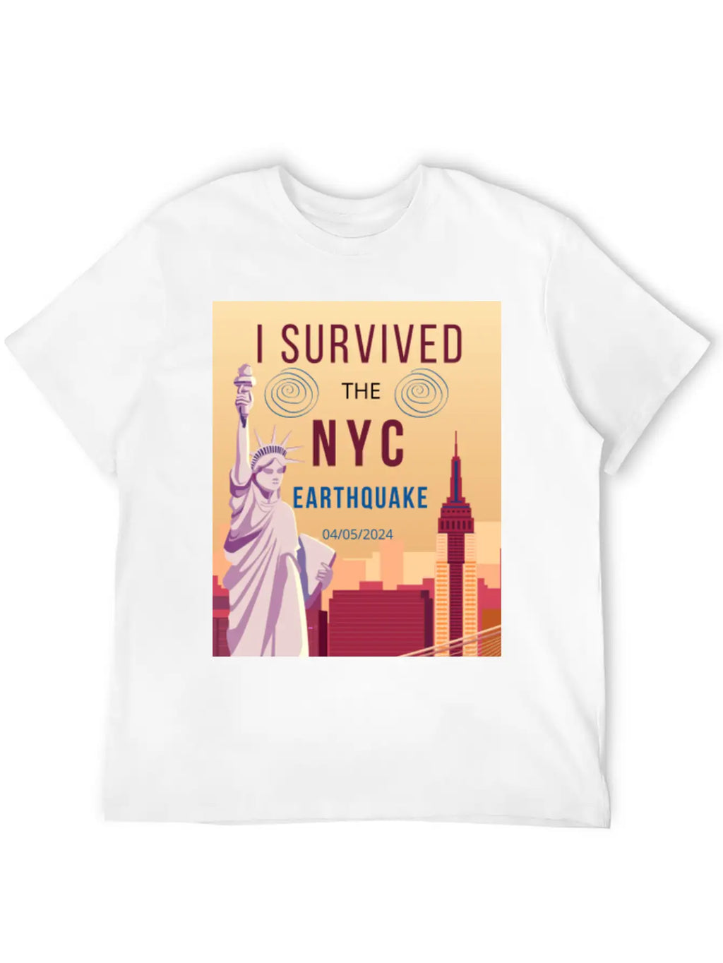 I Survived The NYC Earthquake Essential Cotton Tee For Daily Outfits – Unisex Style