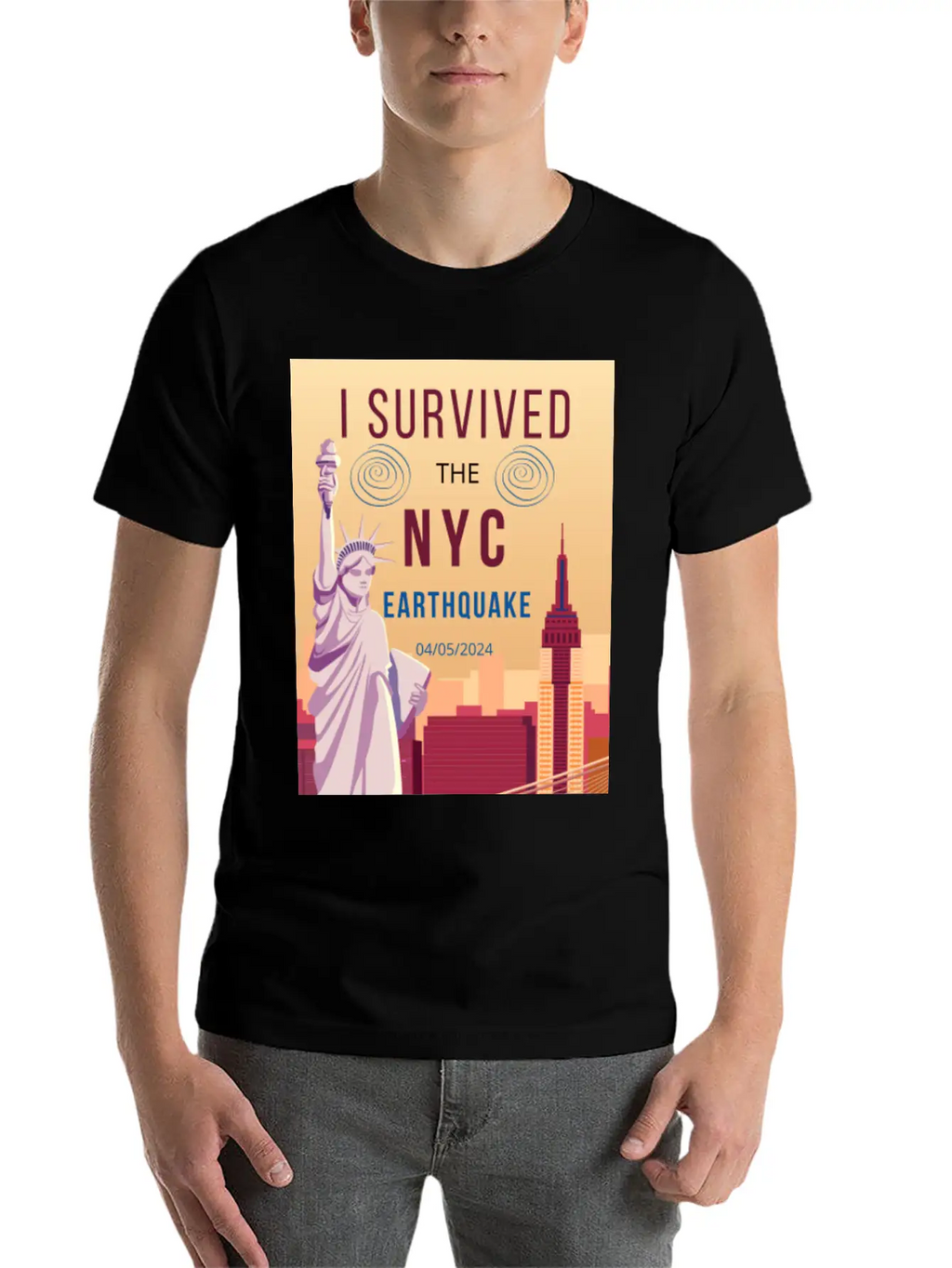 I Survived The NYC Earthquake Essential Cotton Tee For Daily Outfits – Unisex Style