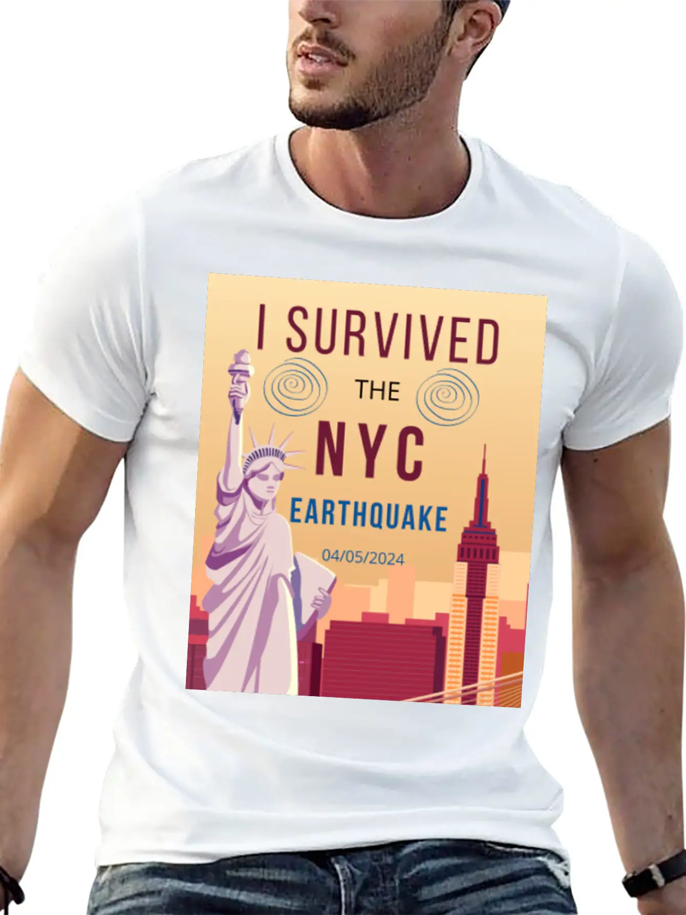 I Survived The NYC Earthquake Essential Cotton Tee For Daily Outfits – Unisex Style