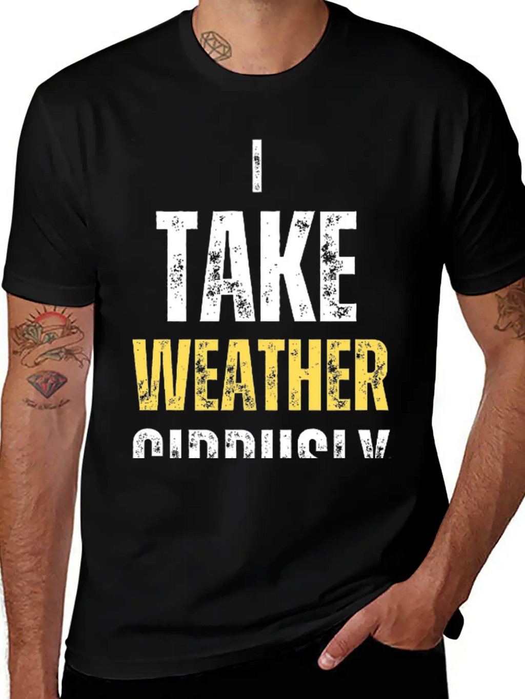 I Take Weather Cirrusly Breathable Graphic T-Shirt – Perfect For Casual Days